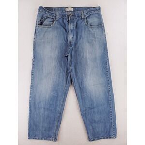 Vintage SilverTab Jeans Mens 36x30 Baggy‎ Wide Leg Y2K Grunge Hip Hop Skater 90s